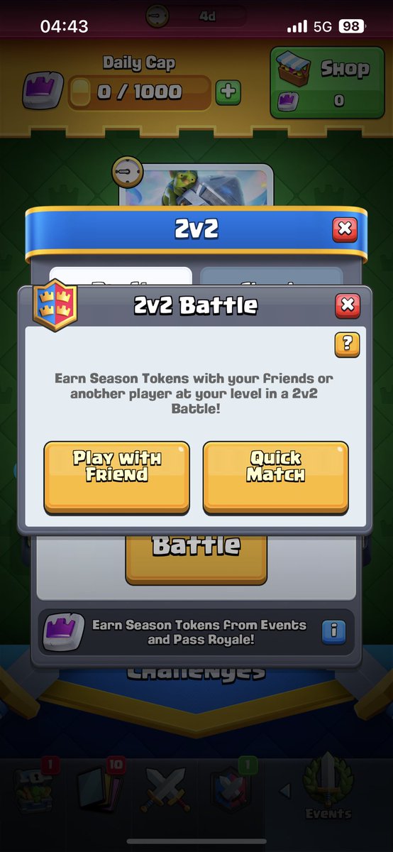 Crash22K's tweet photo. @doyouknowmyself @ClashRoyale There ya go https://t.co/PsOBCDKNdW