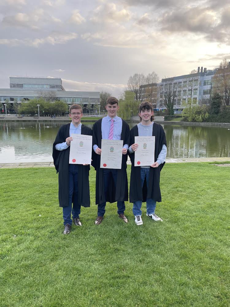 cicsummerhill's tweet photo. A huge congratulations to our UCD entrants (2022) award recipients 

Photo L to R:-

Eamonn Feehily 
Cormac Feeney
Rory Kinane

Missing from photo: - Benjamin Garvey                           
#realisingourpotential #CIC https://t.co/PpZcuaNSdL