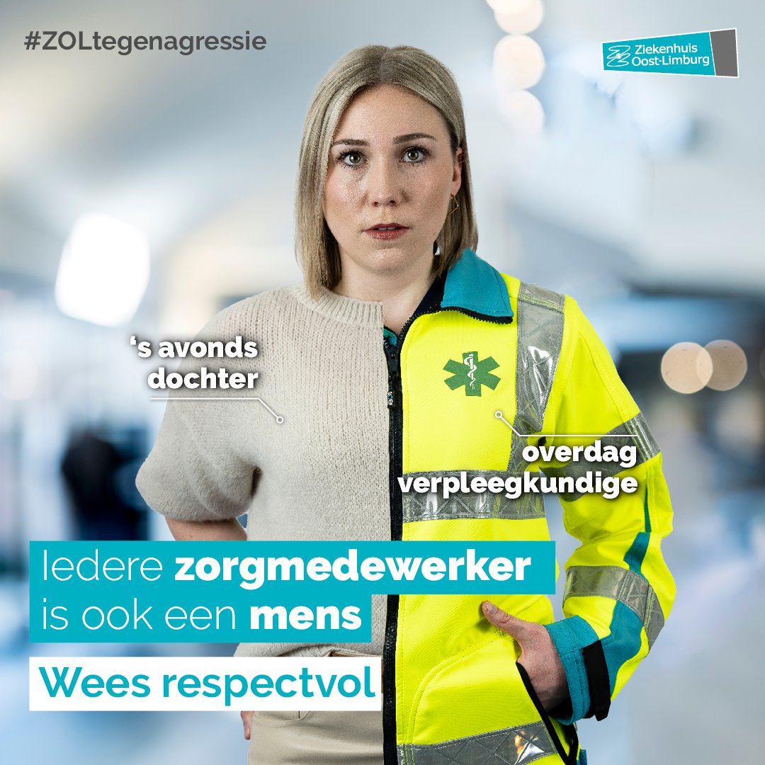 Om het groeiend aantal casussen van verbaal en fysiek geweld in ons ziekenhuis een halt toe te roepen, lanceert ZOL een anti-agressie campagne.
zol.be/nieuws/campagn…
#ZOLtegenagressie