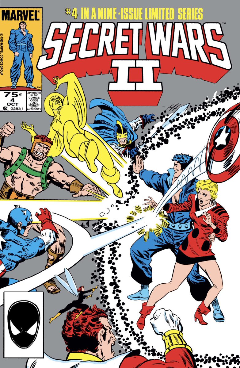 SteevenOrrElse's tweet photo. Continuing #My500ComicGoal with Secret Wars II 4.

The Beyonder, also know as the Sexiest Man Alive, falls in love.

265/500

#SecretWarsII #Marvel #MarvelComics #Comics https://t.co/jwEr35GN1a