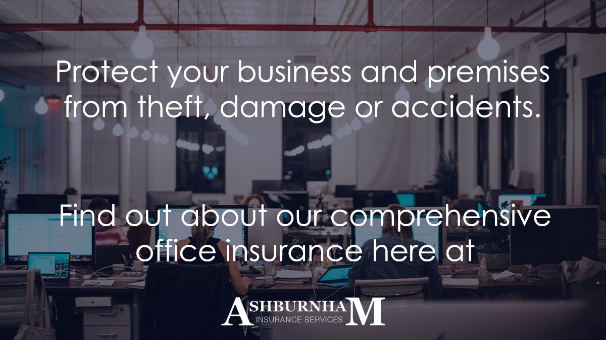 ashburnham's tweet image. It's never too late to protect your office against damage, theft or accidents. Get office insurance from Ashburnham Insurance and protect your business' assets #officeinsurance
ashburnham-insurance.co.uk/business-insur…