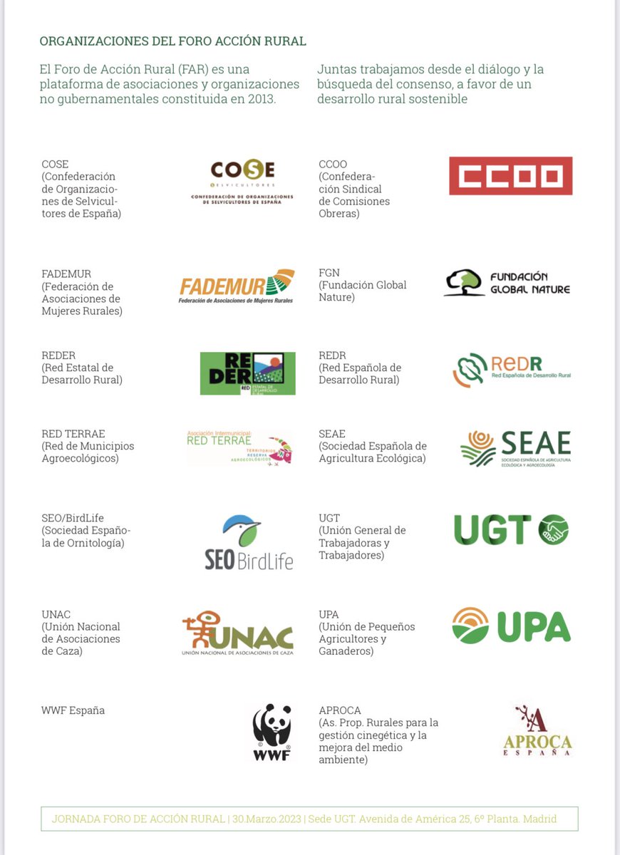 alesanper's tweet photo. Aprendiendo de @Tgarciaazcarate sobre los problemas y posibles soluciones para el mundo rural en una sociedad en crisis. En la reunión del @ForoAccionRural organizado por @UPA_Federal con @WWFespana @SEO_BirdLife #RedTerrae @FGlobalNature @fademur @SEAE_Agroecolog @redespanola https://t.co/3XD5x7aVnJ