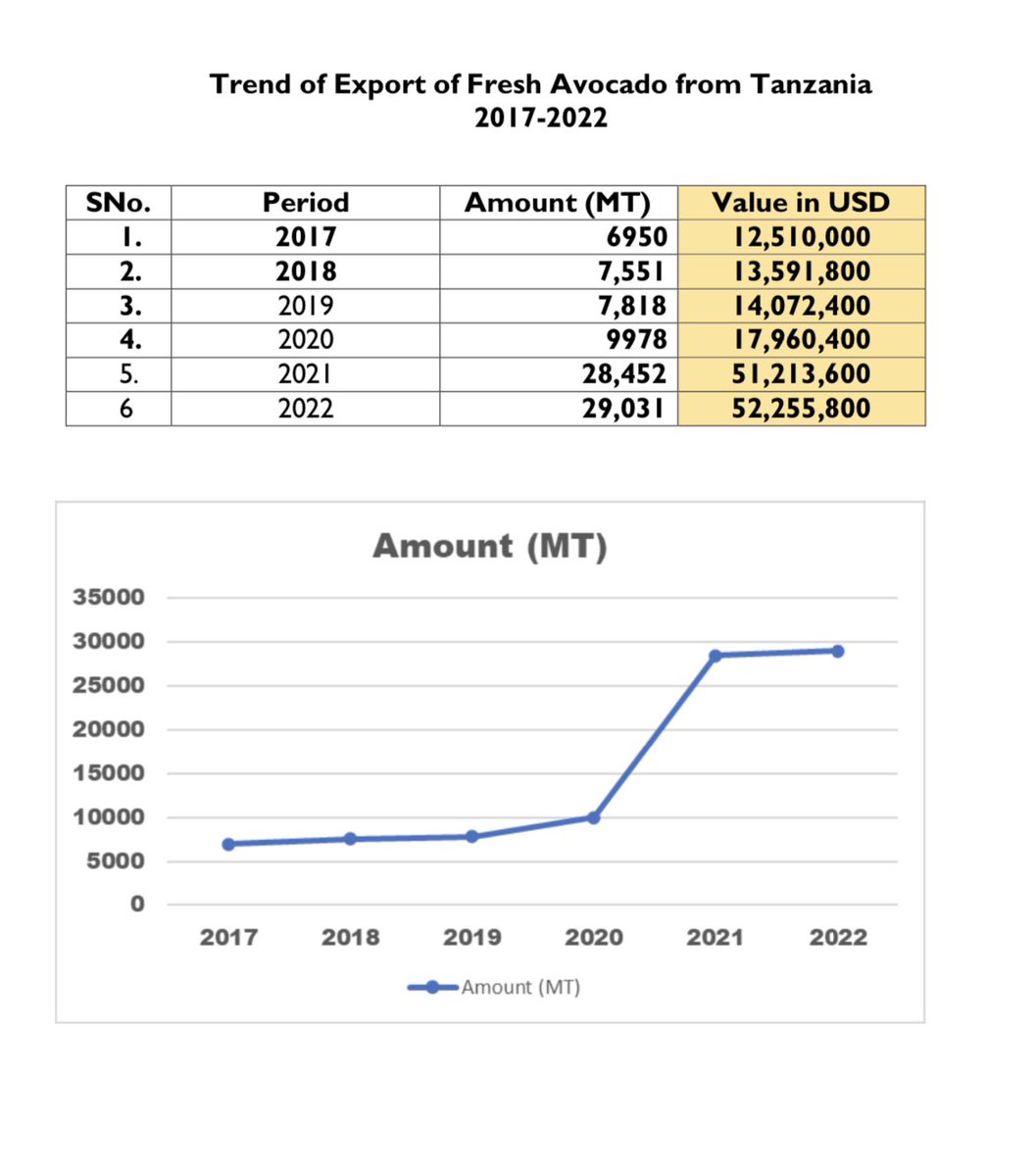 HusseinBashe's tweet photo. Sekta ndogo ya Avocado inakua  kwa kasi ktk sekta  ya kilimo matarajio yetu tutafika 50,000mt by 2030 na 80% ni EU mkt naishukuru sana sekta Binafsi kwa ushirikiano Serekali sasa tunakamilisha kufungua soko la China https://t.co/BxFRa31IWb