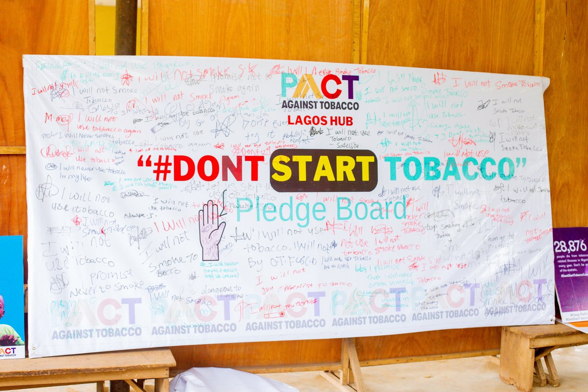 adjete_george's tweet photo. @LASUOfficial In Nigeria Over 80,000 people die of Tobacco related illnesses each year and yet our music and entertainment videos still glamorize tobacco usage &amp; keeps indoctrinating young people and adolescents.

This is a call to Change the picture to save our future #ChangeThePicture #PACT https://t.co/eOGve5oXIQ