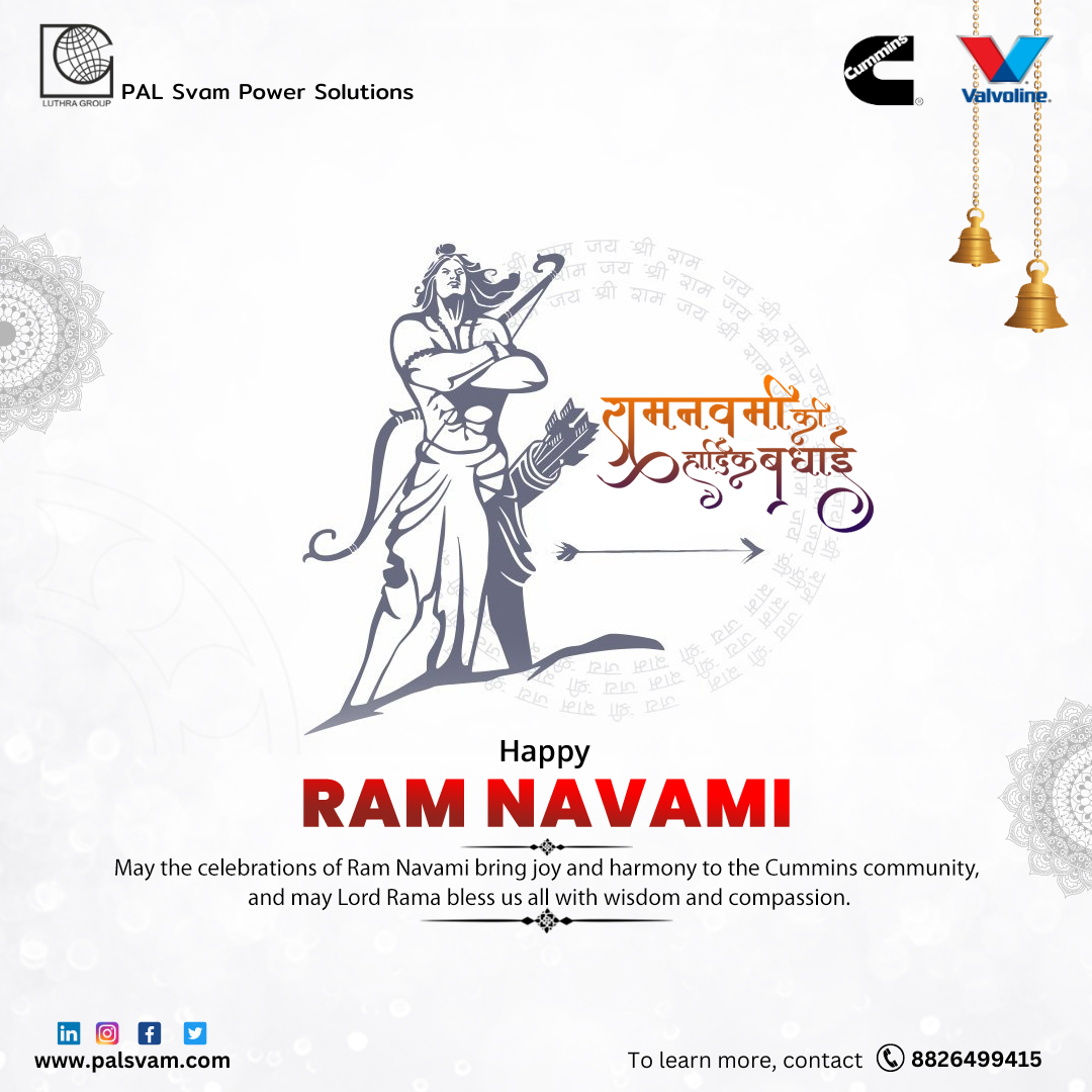 palsvam's tweet photo. 🙏🏻Happy Ram Navami!

PAL Svam Power Solutions

*Authorized Dealer for Cummins &amp; Valvoline*

#RamNavami #Palsvam #cummins #valvoline #dieselengine #dgsets #amcservice #Haryana #Punjab #HimachalPradesh #jammu #srinagar #leh https://t.co/XLin82CeQV
