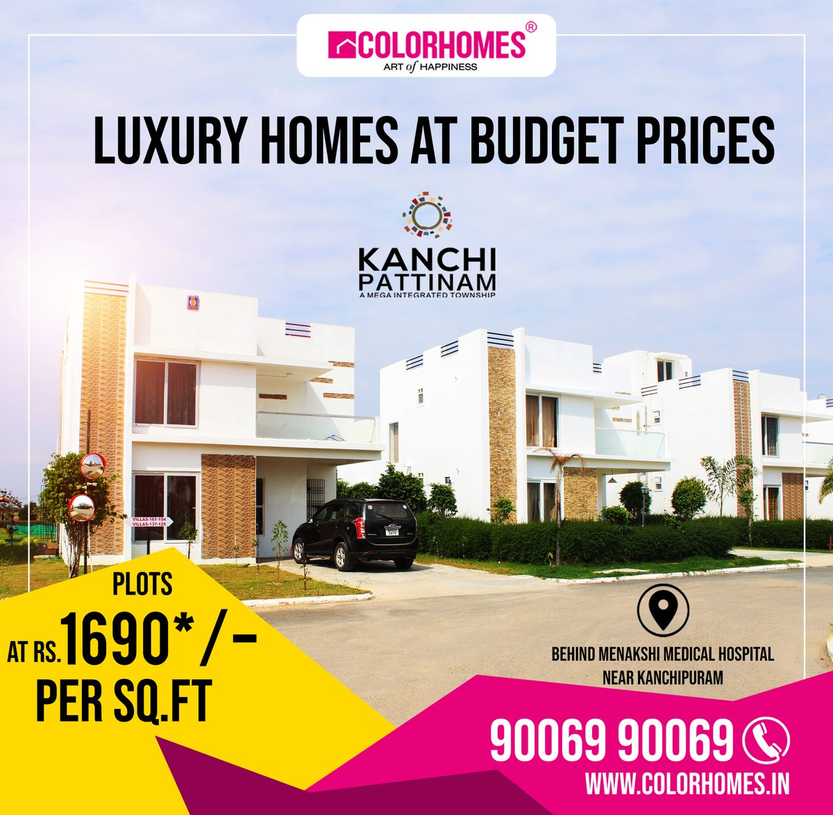 ColorHomes2's tweet photo. 🟣If you're looking for a way to own a luxurious home without breaking the bank, then you're in luck! Believe it or not, it's entirely possible to find a luxury home at budget prices. 
🟣For more details or bookings call us @ 90069 90069 https://t.co/CIBTnXbG6j