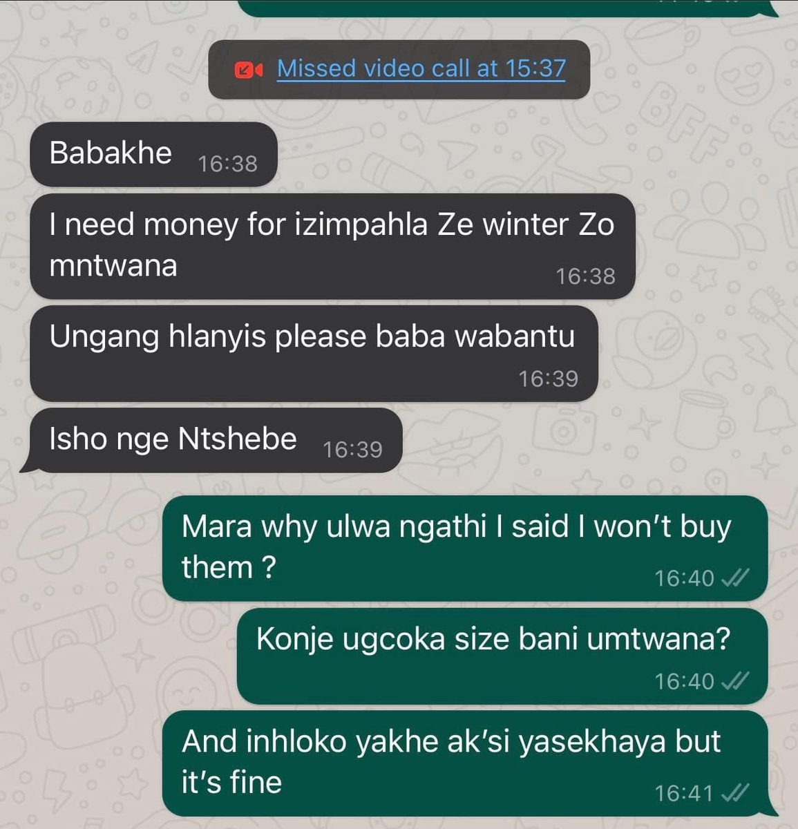 SCN_Nkosi's tweet photo. Baby mama drama will land us in hospitals one day, idepression yodwa le😩 https://t.co/vh760gZ5b8