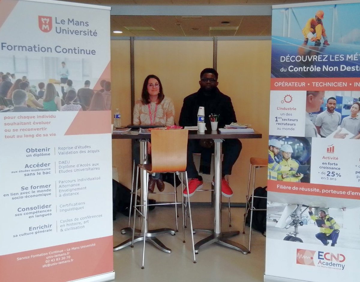 👋 Retrouvez-nous au salon #JobFest organisé par @l4mfr !

Découvrez les nombreuses opportunités de carrières dans les #CND

👉 #formation #emploi #stage et #alternance

Nous sommes situés au stand 2, aux côtés du SFC de <a href="/LeMansUniv/">Le Mans Université</a>

📍Stade Marvingt