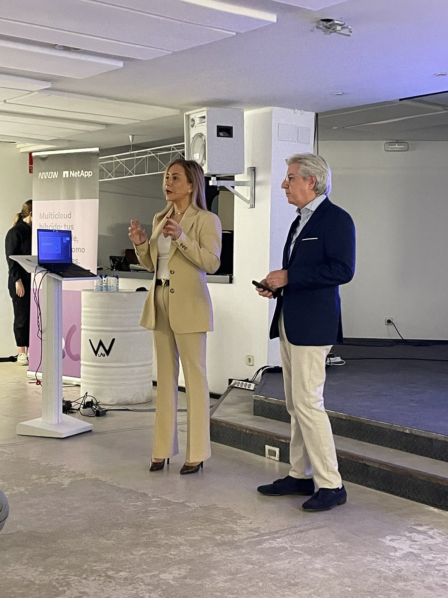 <a href="/mayazakhour/">Maya zakhour</a> and <a href="/FTorresbrizuela/">FTorres Brizuela</a> starting the <a href="/NetApp/">NetApp</a> Partner Academy in #Madrid. Let’s go with a great day with our partners!! <a href="/ArrowECSSpain/">Arrow ECS Spain</a> #NetApp_partners #Channel