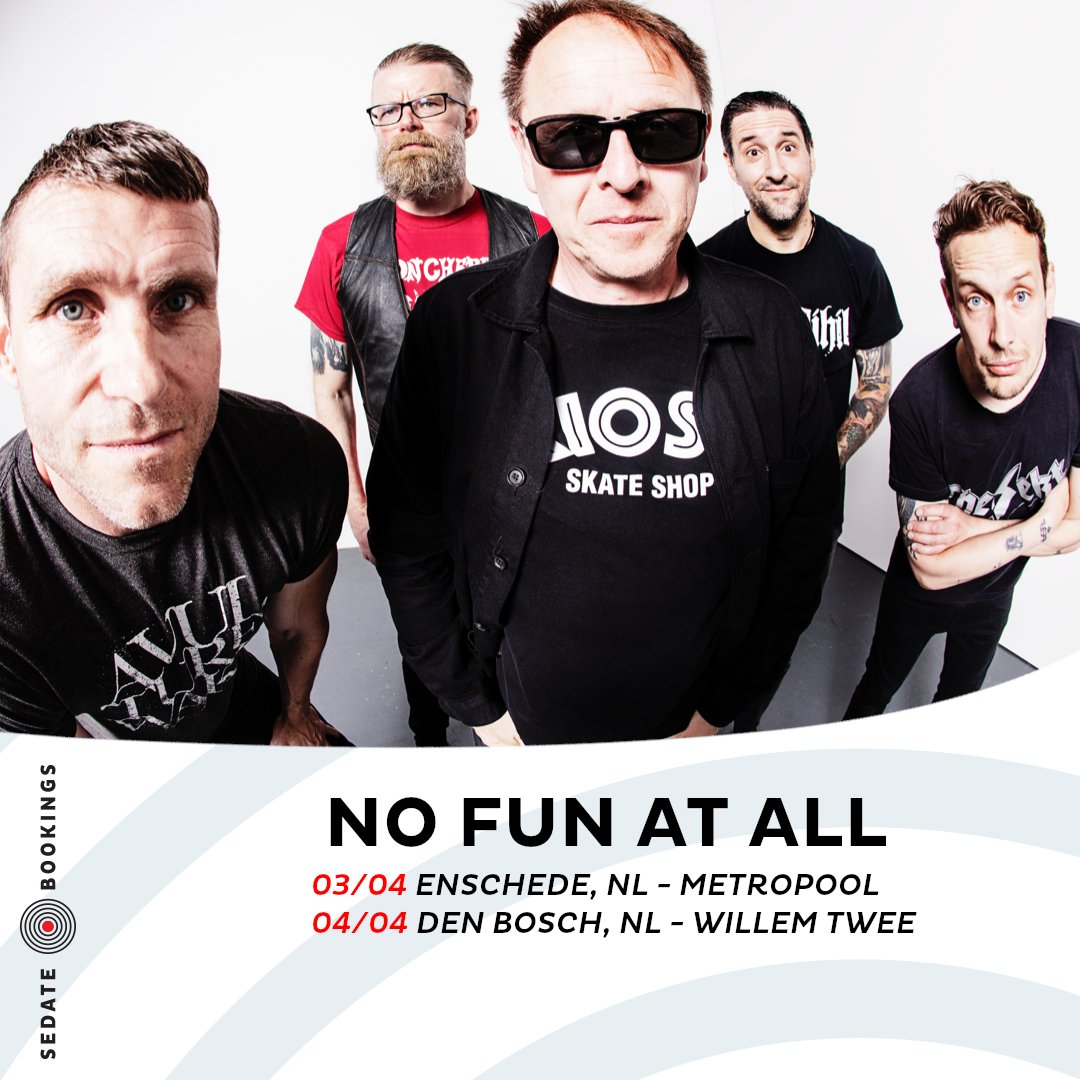 No Fun At All are in The Netherlands early next week: 

bit.ly/NoFunAtAll03-2…

#nofunatall
#justgetmetotheshow