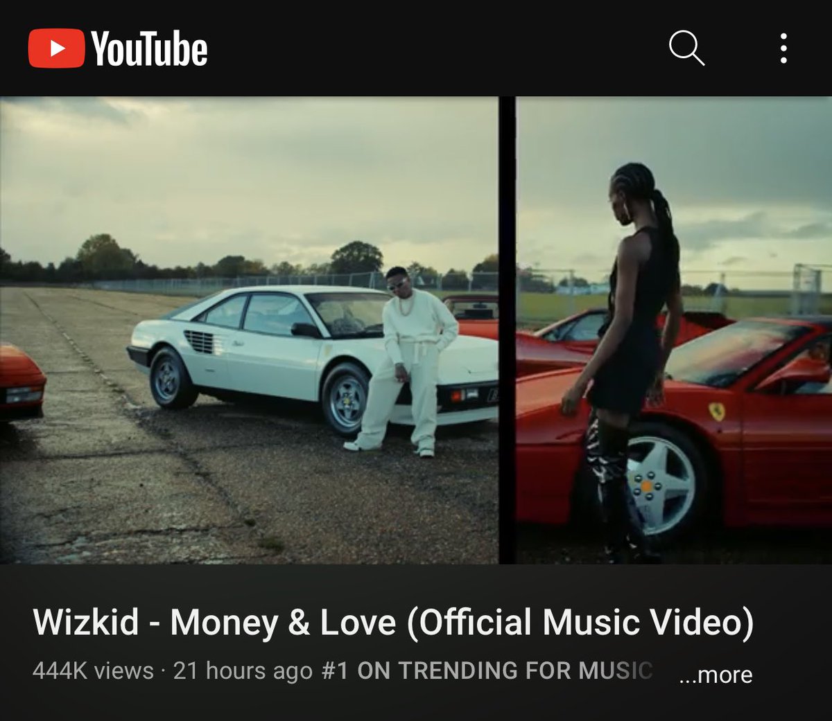 vibezzzme's tweet photo. Money &amp; Love has surpassed 400k views on @YouTube  
Watch here: https://t.co/89lNj6V7lO https://t.co/hyoayibGdo