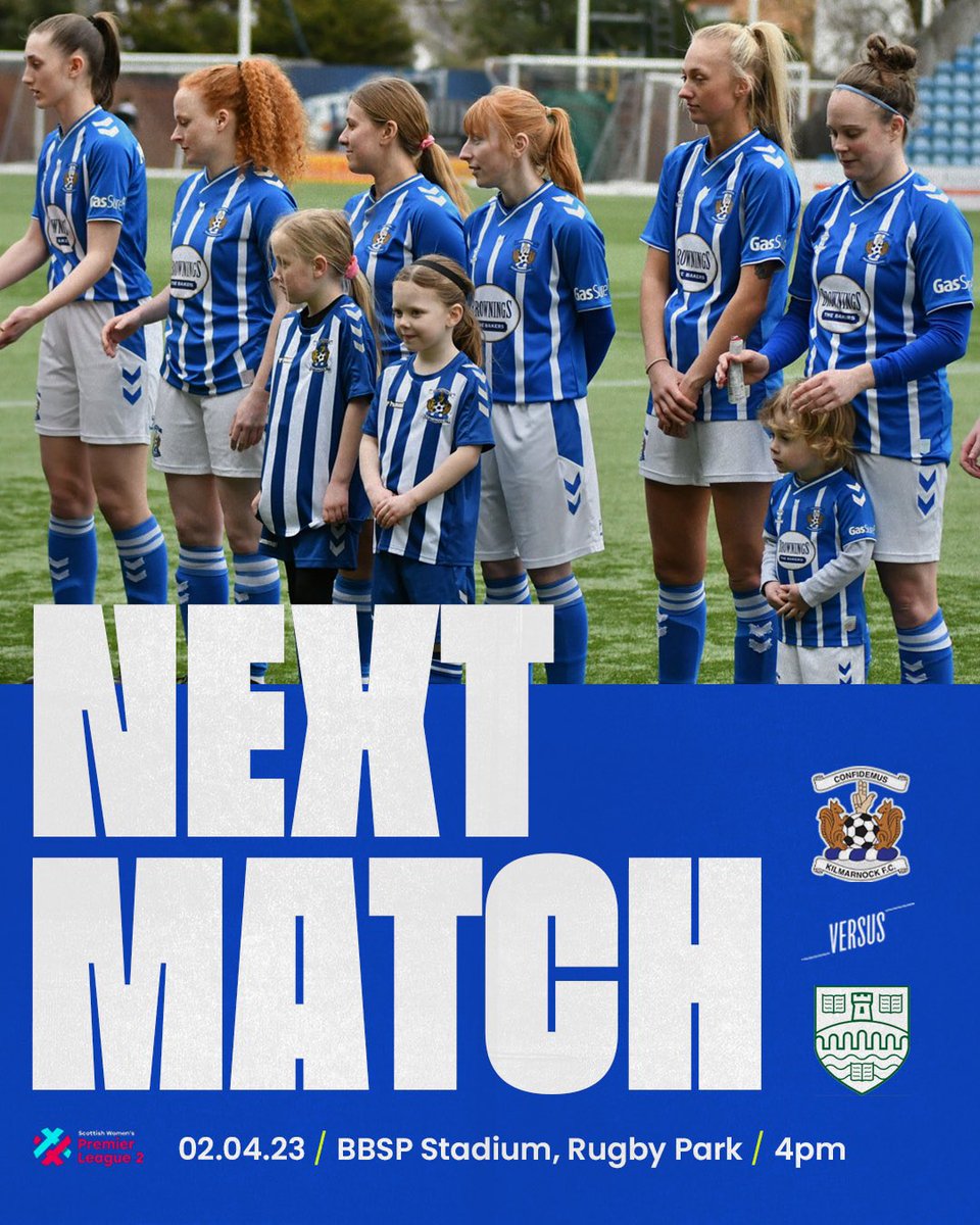 KilmarnockWFC's tweet image. Ready for the run-in? 🫵

Play your part in the push for promotion when we welcome the University of Stirling to Rugby Park on Sunday!

Entry via donation to the Moffat Stand 🎟️

🐿️ #KILSTI 🎓 | #SWPL2