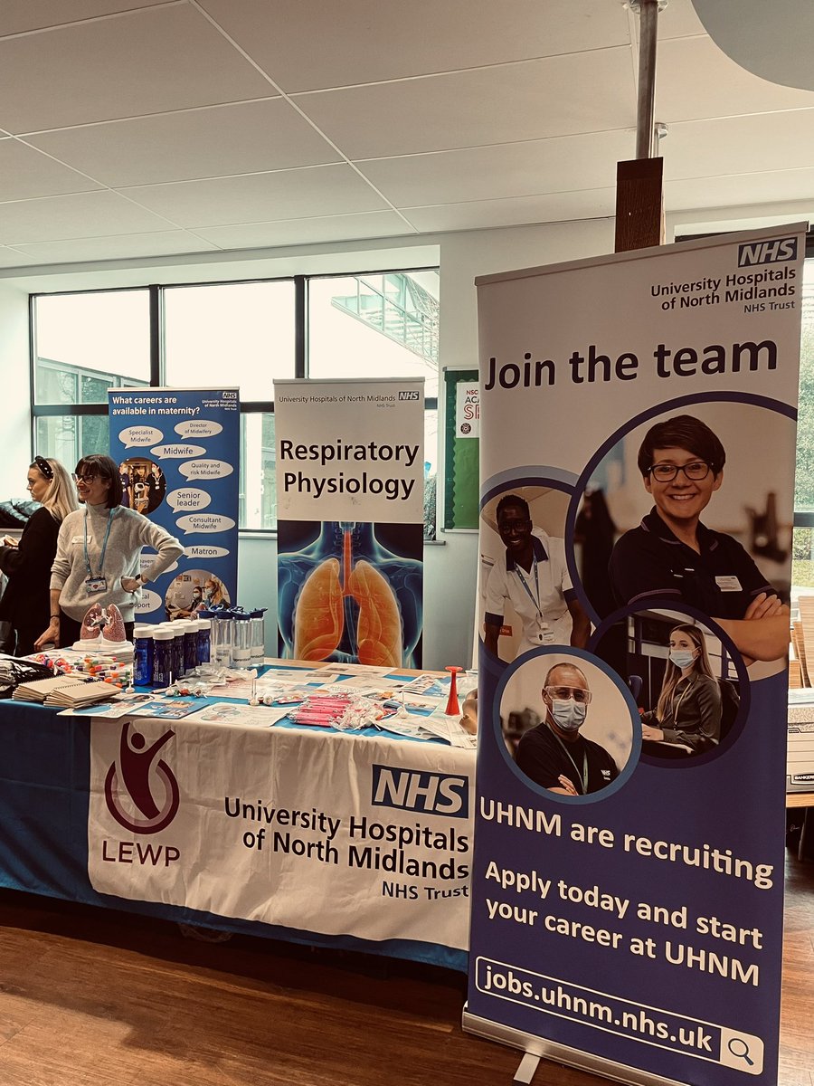CareersAtUHNM's tweet photo. Representatives from @UHNM_NHS are at @NSCGNewcastle today until 2:30PM for the βNext Stepsβ Fayre. Any students with an interest in healthcare? Come and have a chat with us! ππ₯#NSCGNextSteps https://t.co/B9zaZobuNE