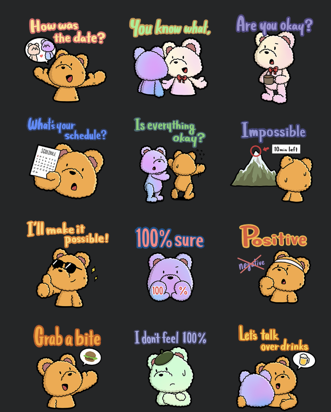 theonlyonekanta's tweet photo. 鳥肌が立つぐらい有益なLINEスタンプ。

「Goosebumps」

日本一わかりやすい文法参考書「The Egg」に出てくるクマがLINEスタンプでも大活躍。「英語はイメージと覚えると分かりやすい」を最大限まで体現しています。

少しでも日常生活にネイティブフレーズを取り入れたいという想いで制作しました！ https://t.co/9bsctQTvEd