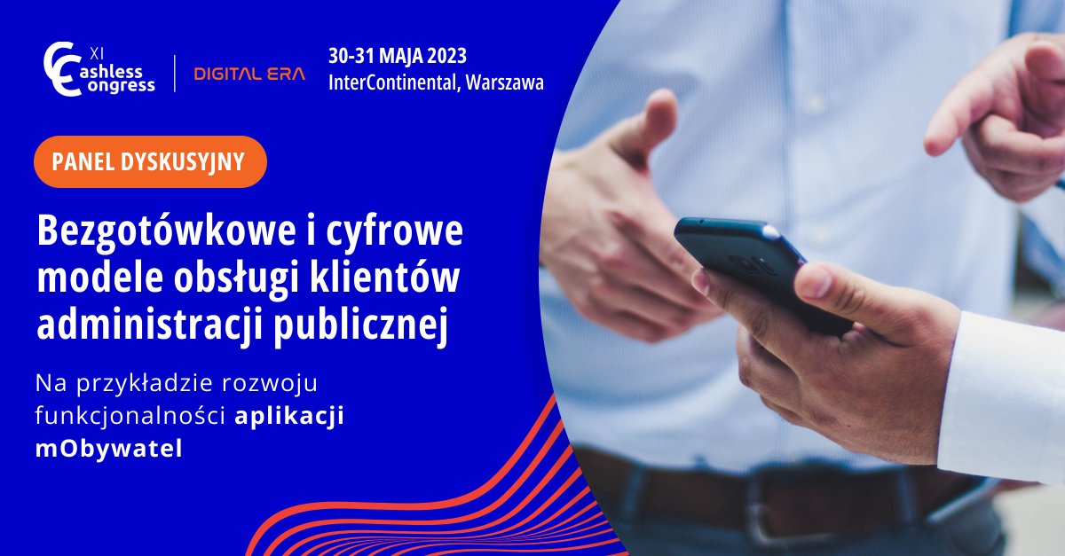 #cashless #digital
Budowanie świadomości jednostek administracji publicznej w zakresie cyfrowej obsługi obywateli to jeden z priorytetów na którym powinno nam wszystkim zależeć. Czy nowa wersja aplikacji mObywatel to krok w tym kierunku?

Rejestracja XICC:
cashlesscongress.pl