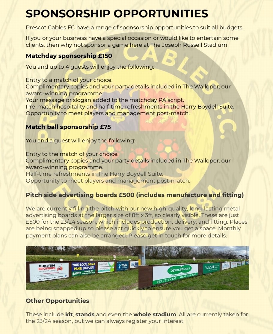 Prescot Cables FC on Twitter