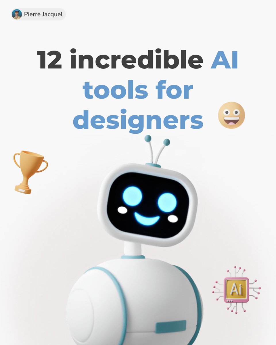 pJacquelDesign's tweet photo. Hello, Designers 👋

GPT-4 and midJourney are incredible.

But here are 12 best AI tools to 10x your designer workflow. 🧵

🔁 Give us some love with a retweet! https://t.co/hRL88ymn5l
