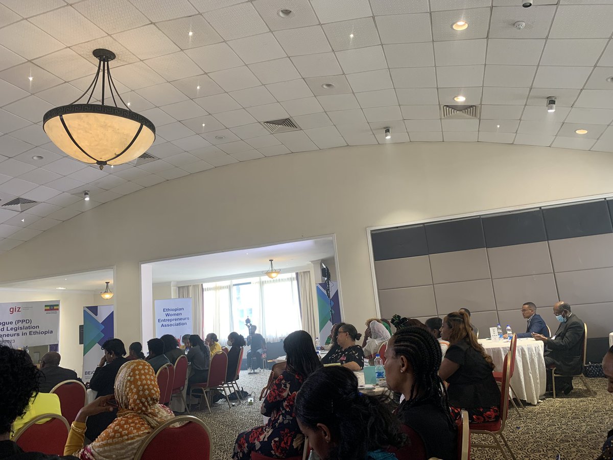 Feben_Tamrat's tweet photo. Attending a PPD on Inclusive Policy and Legislation related to Women Entrepreneurs in Ethiopia. Presentation on situation of PPD in Ethiopia, review of policies and instruments, and research results. 
@CIPE_EastAfrica @KimBettcher https://t.co/Gvn5ga5hZD