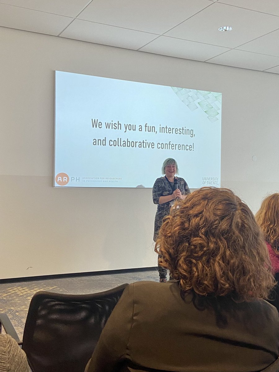 Thomas Gültzow (he/him) 🏳️🌈 (@thomasgultzow) on Twitter photo The fantastic <a href="/Anne_van_Dongen/">Anne van Dongen</a> kicking off #ARPH2023 at <a href="/UTwente/">University of Twente (inactive)</a> 👏🏻 The fantastic <a href="/Anne_van_Dongen/">Anne van Dongen</a> kicking off #ARPH2023 at <a href="/UTwente/">University of Twente (inactive)</a> 👏🏻