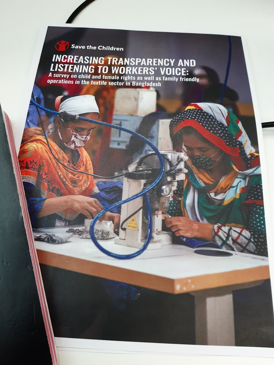 Tänään #yritysvastuu rintamalla oli fokuksessa Bangladeshin tekstiilituotanto sekä naisten ja lasten oikeudet. Linkki hyvään raporttiin ohessa, kannattaa tutustua bit.ly/3lO50Mj
Kiitos hyvästä keskustelusta <a href="/pelastakaalapse/">Pelastakaa Lapset</a> <a href="/sryhma/">S-ryhmä</a>