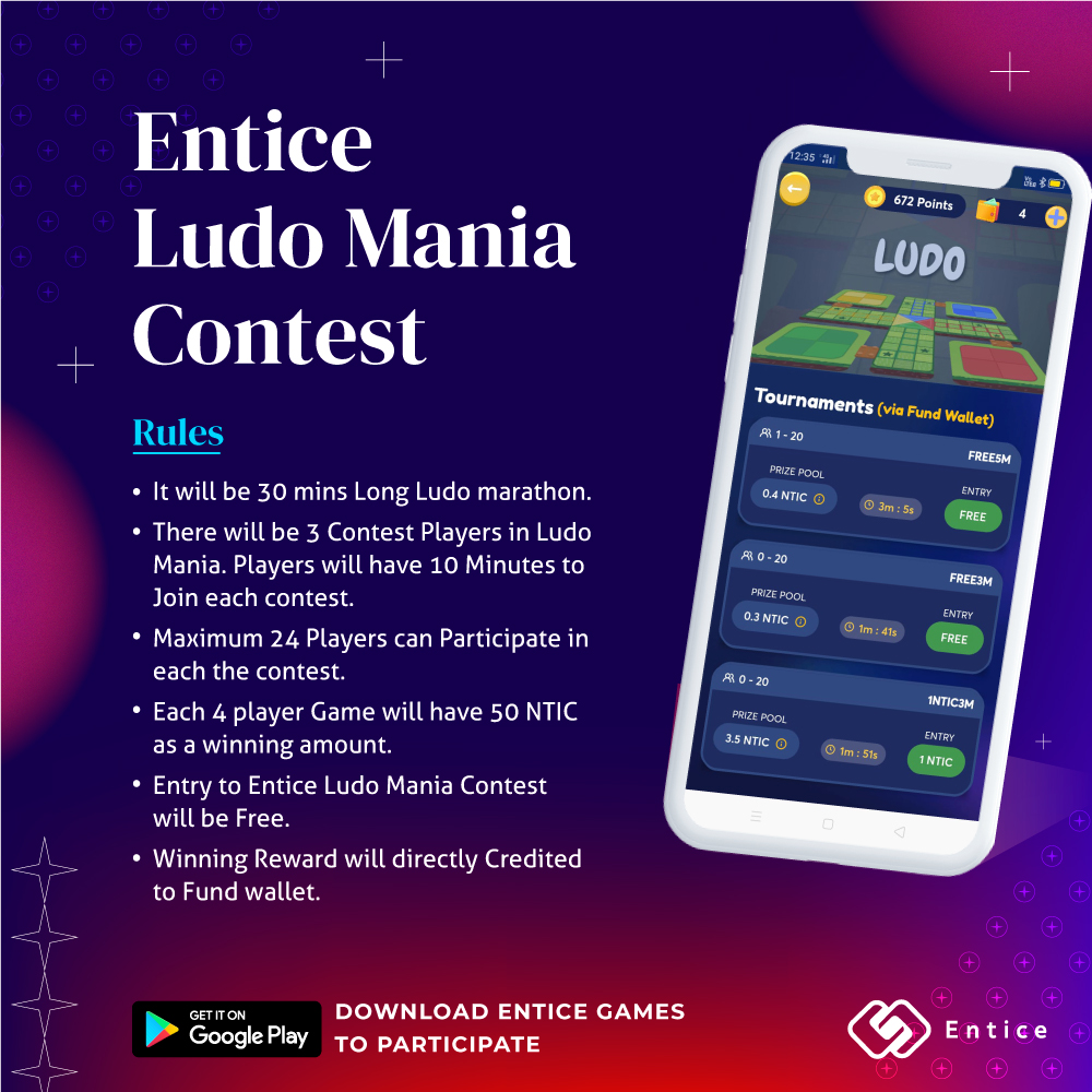 Entice Coin (NTIC) | Ludo Launching Soon tweet media