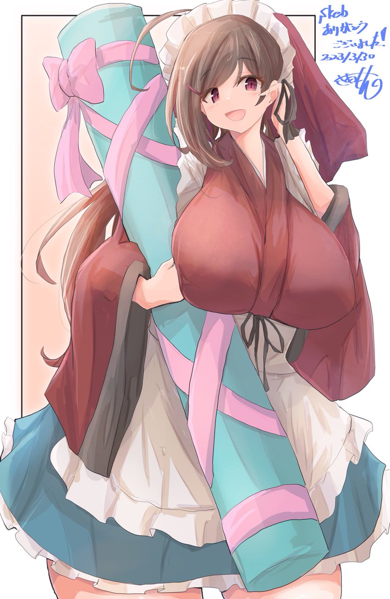 間宮(艦これ) 「skebお待たせしました! 」|さあもん@残4件のイラスト