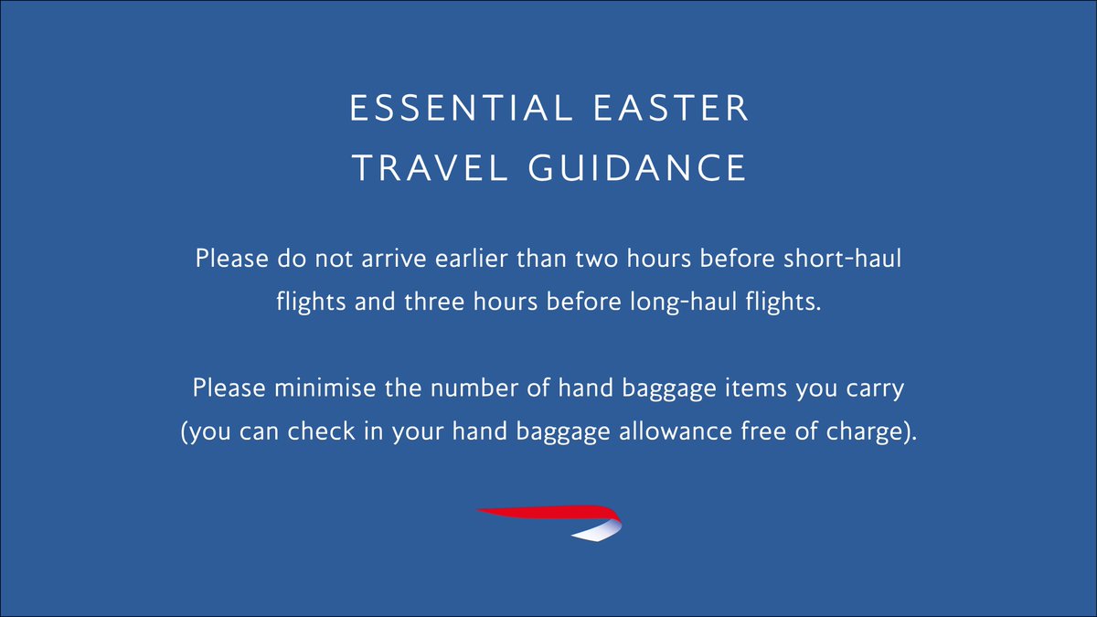 Due to the industrial action being taken by Heathrow Airport staff from 31 March to April 9,  we are expecting some delays at the airport. Here is what you can do to reduce waiting time britishairways.com/travel/flighto…