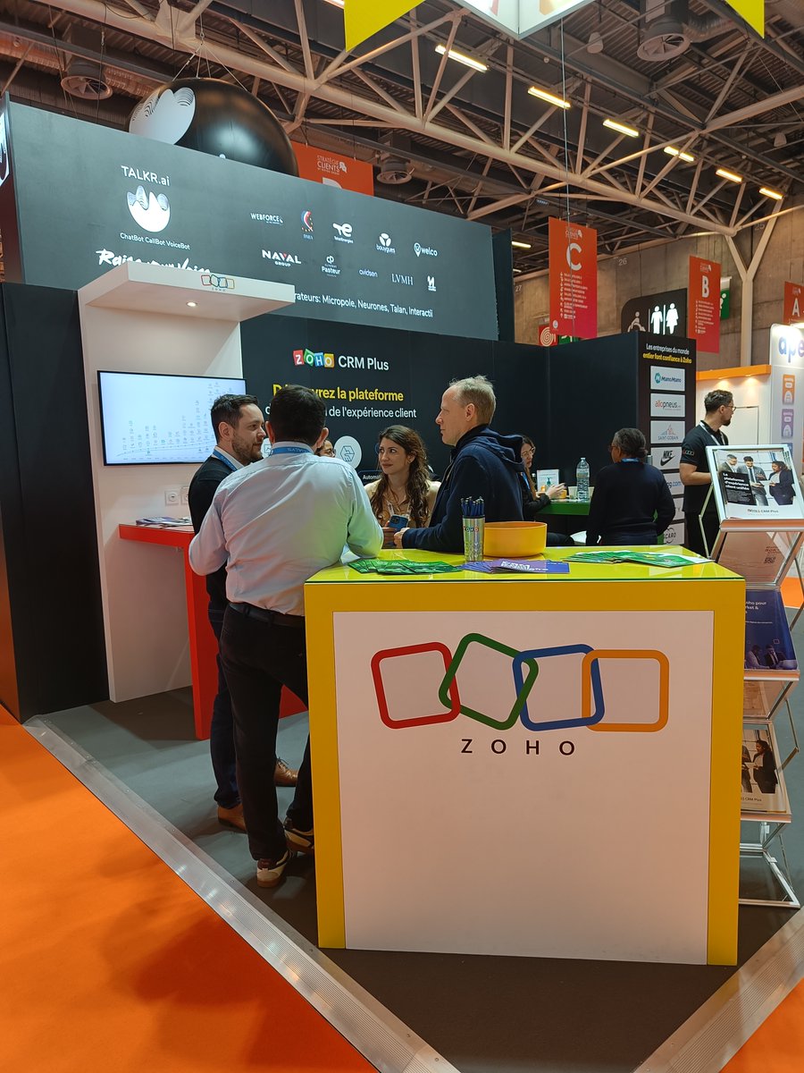 ZohoFrance's tweet photo. 3Ăšme et dernier jour sur le salon @strategiec !
@OS-Consultech est avec nous aujourd'hui pour discuter de vos projets @Zoho. Venez nous voir avant ce soir !
#Zoho #ZohoCRM #strategieclients2023 #strategiec https://t.co/ocgEPNjYwy