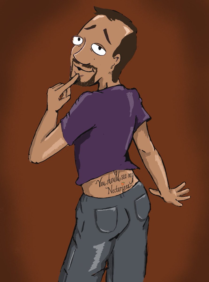 Linsulin_junkie's tweet photo. Forgive me, I had to do a doodle. It’s too damn cute 😝😝😝🖊️🍑 @Lin_Manuel https://t.co/uz1vFntKJs