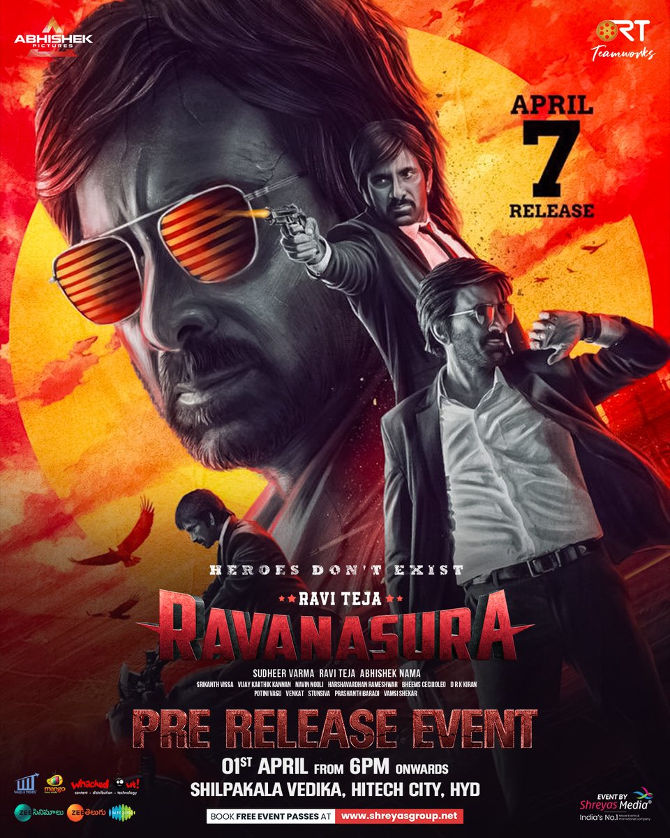 #Ravanasura Pre Release Event on April 1st at 6pm at Shilpakala Vedika,HYD

#RaviTeja #RavanasuraPreReleaseEvent #RavanasuraOnApril7