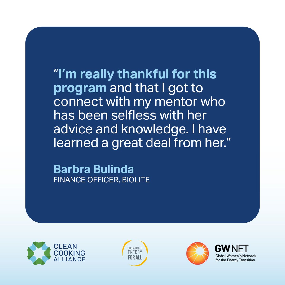 SEforALLorg's tweet photo. 6️⃣0️⃣ mid-career #women in #cleancooking from all over #Africa, #Asia, and #Haiti have just completed the latest edition of our #WomenInCleanCooking Mentorship Programme. Congratulations to all graduates! 🎓 ♨️
Stay tuned for our next batch of WICC applications! #EnergizeHer ⚡️ https://t.co/4t2WeNP4rx