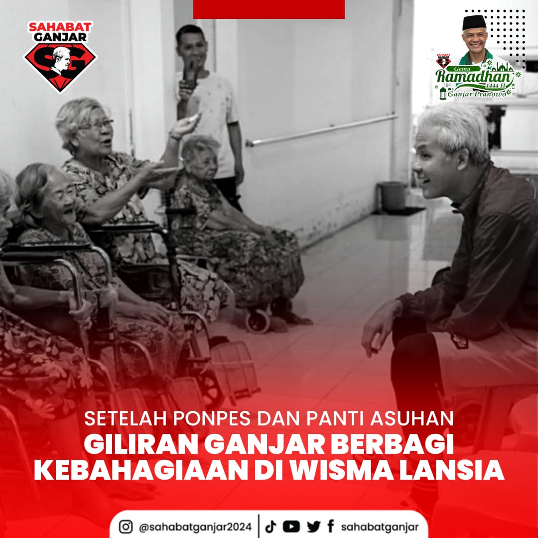 Seorang lansia pengidap down syndrome langsung girang saat Ganjar Pranowo tiba di Wisma Lansia Panji Kristus Agape. 

#sahabatganjar #ganjarpranowo #ganjar