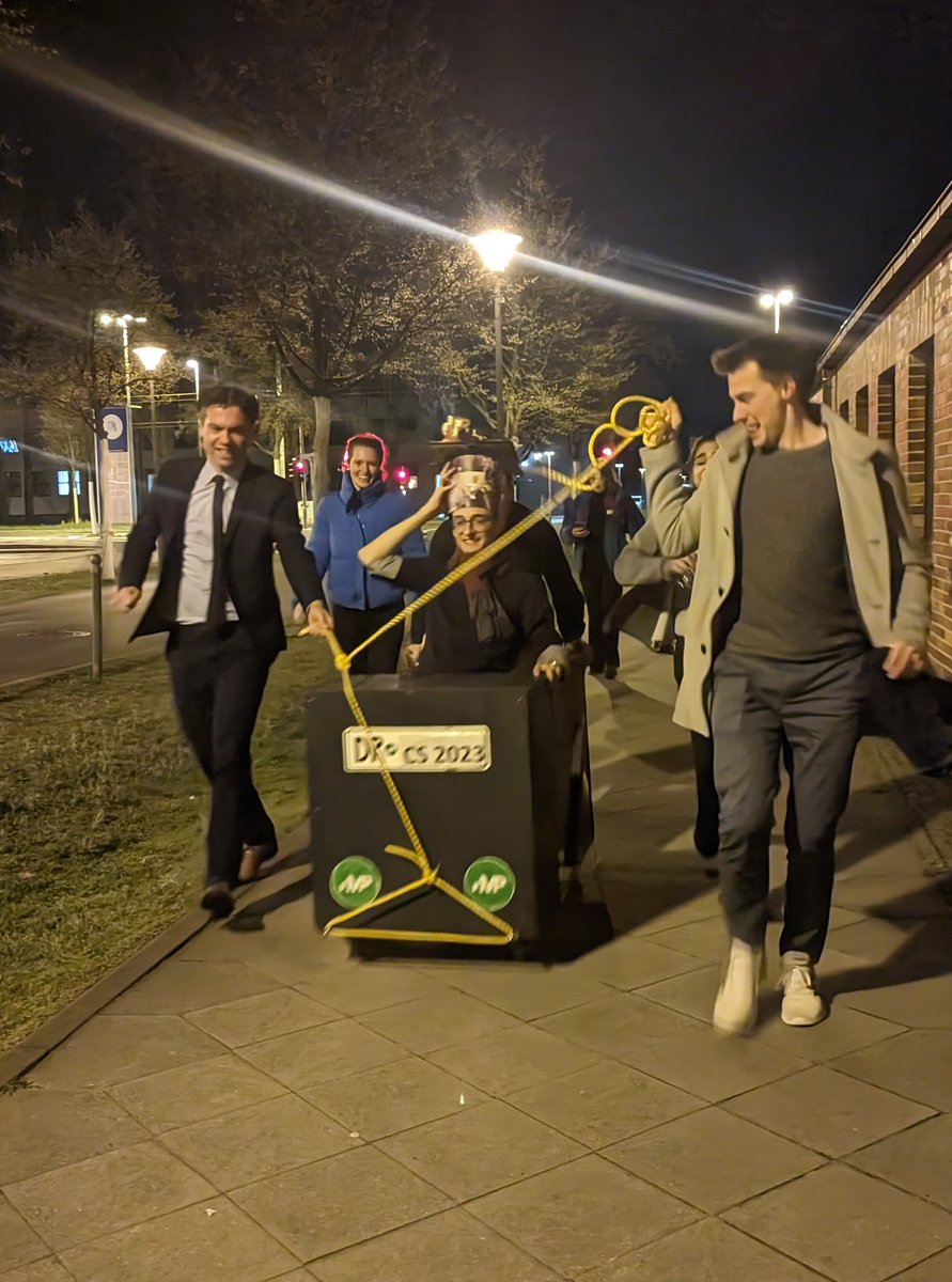 The Hackenberger Group (@phosphorusfive) on Twitter photo Congrats Dr. Stieger <a href="/CEStieger/">Christian E. Stieger</a> 🎉🥂🙏 Awesome defense on your wonderful work of bis reactive electrophiles for bionconjugation with <a href="/Suessmuth_Lab/">Suessmuth Lab</a> <a href="/FoxGroupUD/">Fox Lab at UD</a> <a href="/FiedlerLab/">Fiedlerlab</a> <a href="/electrondynamix/">electron dynamiX group (Julia Stähler)</a>! Of course a free ride in our Doktorwagen included 😀 <a href="/LeibnizFMP/">FMP Berlin</a> <a href="/HumboldtChem/">Humboldt Berlin Chemistry</a> <a href="/synpepbio/">SynPepBio</a> Congrats Dr. Stieger <a href="/CEStieger/">Christian E. Stieger</a> 🎉🥂🙏 Awesome defense on your wonderful work of bis reactive electrophiles for bionconjugation with <a href="/Suessmuth_Lab/">Suessmuth Lab</a> <a href="/FoxGroupUD/">Fox Lab at UD</a> <a href="/FiedlerLab/">Fiedlerlab</a> <a href="/electrondynamix/">electron dynamiX group (Julia Stähler)</a>! Of course a free ride in our Doktorwagen included 😀 <a href="/LeibnizFMP/">FMP Berlin</a> <a href="/HumboldtChem/">Humboldt Berlin Chemistry</a> <a href="/synpepbio/">SynPepBio</a>