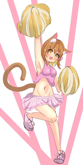 チアガールなうちの子ミミちゃん!#オリキャラ 