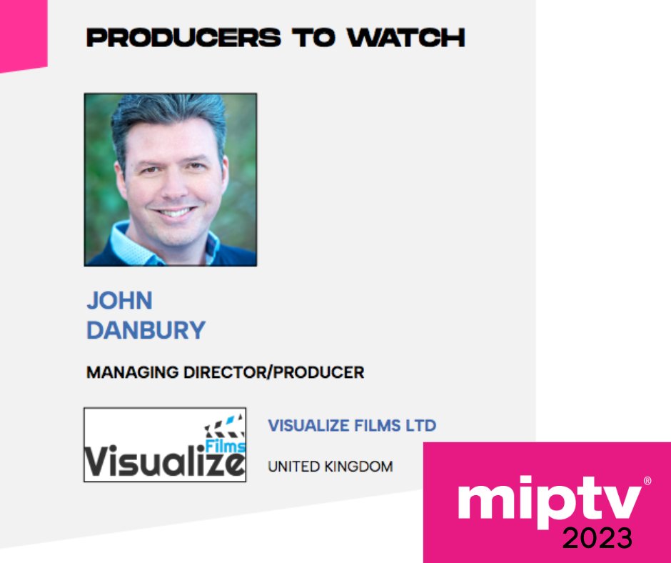 Very excited to announce that our MD <a href="/johndanbury/">John Danbury</a> has been named as one of this year's "Producers to watch" at MIPTV - he's heading to Cannes to share some of our exciting projects with international buyers!
