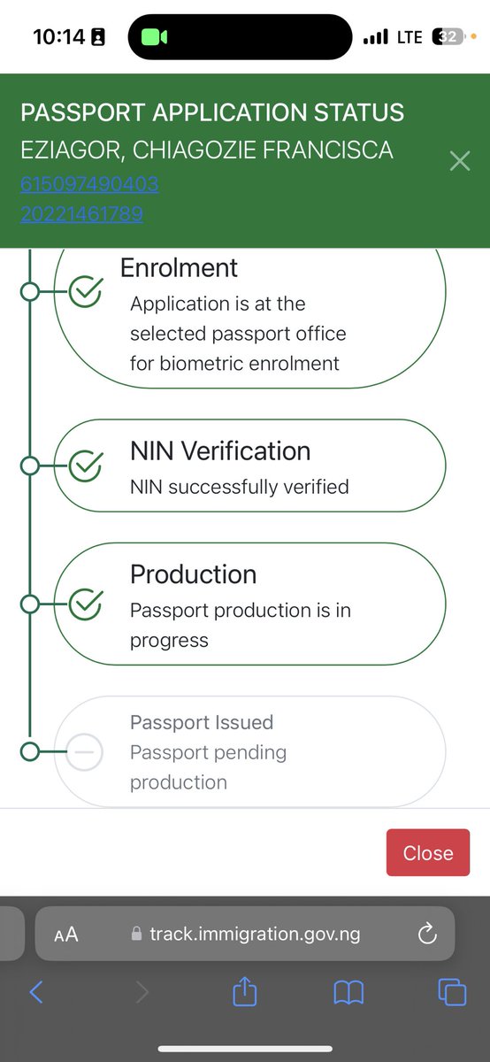 chitchatwitchee's tweet photo. @nigimmigration Yes I did and it has been on ‘passport production is in progress’ since last year @nigimmigration https://t.co/TXm8kWpzAn