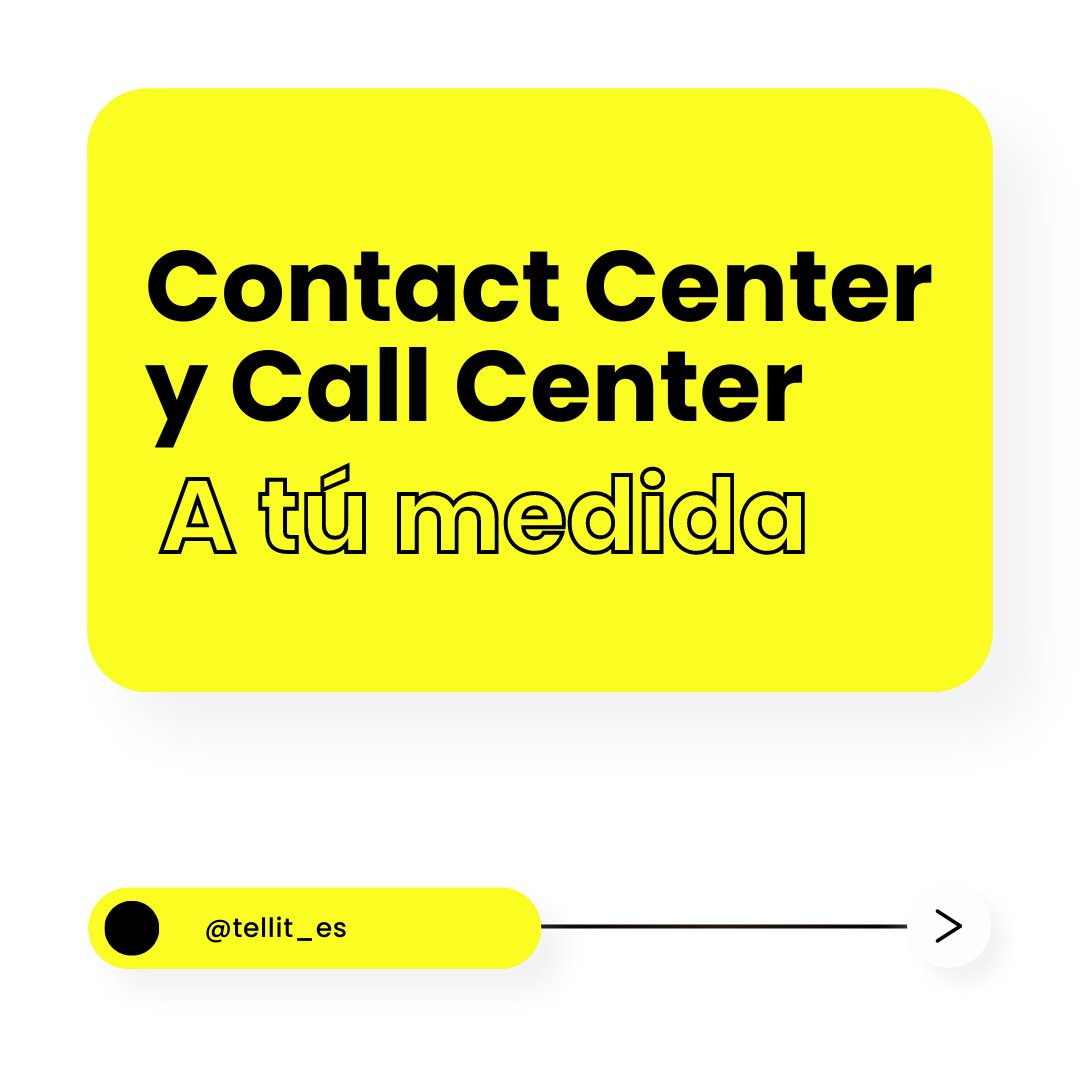 Tellit_ES's tweet photo. Te ofrecemos un Contact Center y Call Center ¡A tú medida!

En este post te explicamos los beneficios de ambas para que lo conozcas un poco más.

#tellit #callcenter #contactcenter #technology #telecomunication https://t.co/4e4T6Y9vmw