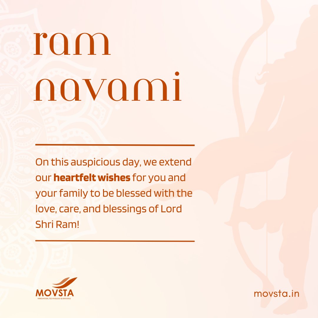 movstaindia's tweet photo. On this joyous occasion of Ram Navami, let us take a moment to reflect on the teachings of Lord Rama and imbibe them in our daily lives. 

#RamNavami #LordRama #Righteousness #Compassion #Selflessness #Inspiration #BettermentOfSociety https://t.co/zVYPZ3qJYf