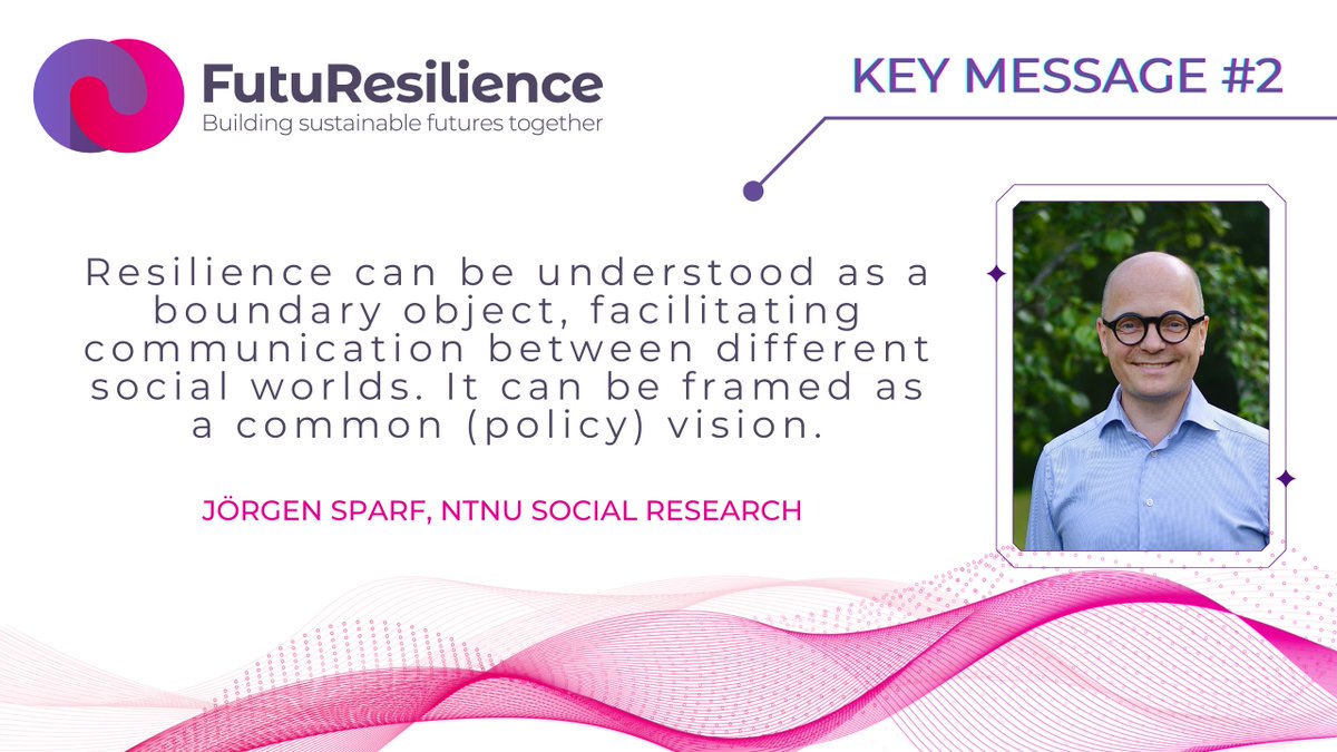futuresilience's tweet photo. 🟣 In the #FUTURESILIENCE launch webinar 🖥️ Jörgen Sparf from NTNU explained that modern society is a complex system that requires innovative and new strategic approaches to face disasters and crises.
Watch the full webinar here ➡️ https://t.co/qfBDhxYDKs #resilience #innovation https://t.co/iIPVGUYqFB
