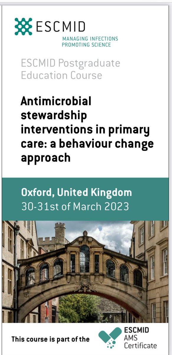 Sarah Tonkin-Crine (@skgtonkincrine) on Twitter photo Great pleasure to be hosting 40 students from across 18 countries today for our primary care behaviour change module as part of the @escmid AMS certificate <a href="/OxPrimaryCare/">OxPrimaryCareSci</a> Great pleasure to be hosting 40 students from across 18 countries today for our primary care behaviour change module as part of the @escmid AMS certificate <a href="/OxPrimaryCare/">OxPrimaryCareSci</a>