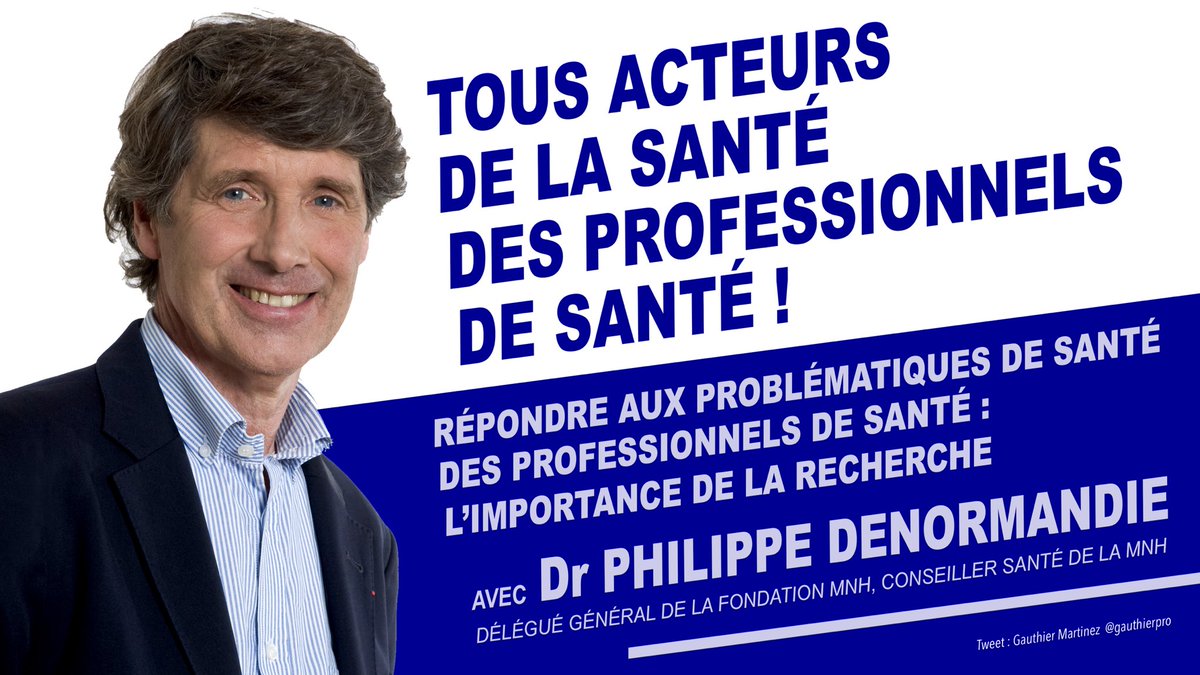 Gauthier MARTINEZ (@gauthierpro) on Twitter photo #Santé | Lancement de la table-ronde "Répondre aux problématiques de santé des professionnels de santé : l’importance de la #recherche" animée par <a href="/PhDenormandie/">Philippe Denormandie</a> autour de l’évaluation de la #réalité des situations et des réponses concrètes aux besoins de santé spécifiques. #Santé | Lancement de la table-ronde "Répondre aux problématiques de santé des professionnels de santé : l’importance de la #recherche" animée par <a href="/PhDenormandie/">Philippe Denormandie</a> autour de l’évaluation de la #réalité des situations et des réponses concrètes aux besoins de santé spécifiques.