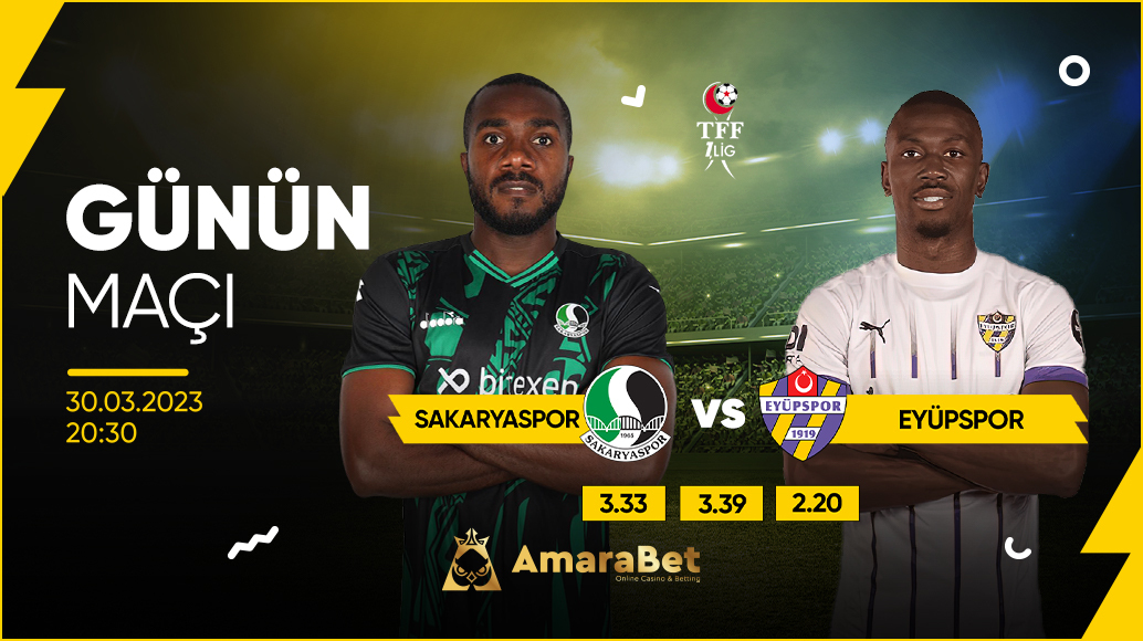 Günün maçı #Amarabet 'te !

➡️Sakaryaspor - Eyüpspor
⏳Maç Saati: 20.30⏳

🎁En yüksek bonuslar için; linktr.ee/amarabet