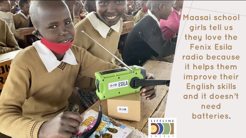 Help provide radio information and education access to rural school kids in #Kenya.  We're working in partnership with <a href="/TomHanksDay/">Tom Hanks Day</a> #KBC and <a href="/BethelNetwork/">Bethel Network</a> to raise funds for Fenix radio-lights. Won't you donate?  bit.ly/3TOcvza