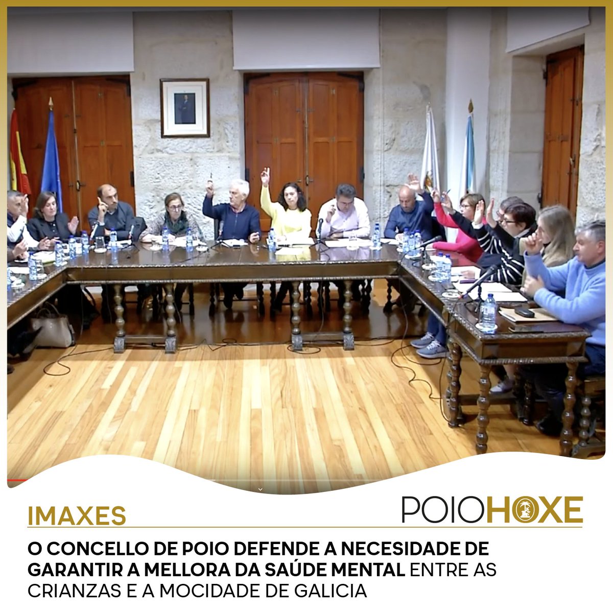 O Pleno da Corporación municipal acordou no Pleno, de xeito unánime, a adhesión á declaración institucional promovida pola Federación Galega de Municipios pola mellora da Saúde Mental Infanto-Xuvenil de Galicia. 👉🏻 ow.ly/rJEA50NvJGm

#Concello #Pleno #Sanidade #saudemental