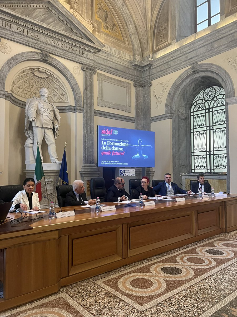 Agisweb's tweet photo. L’incontro “La formazione della #danza: quale futuro?” organizzato da #Aidaf nella Sala Spadolini del @MiC_Italia.
#formazionedanza #cultura https://t.co/2S0kWnG5rS