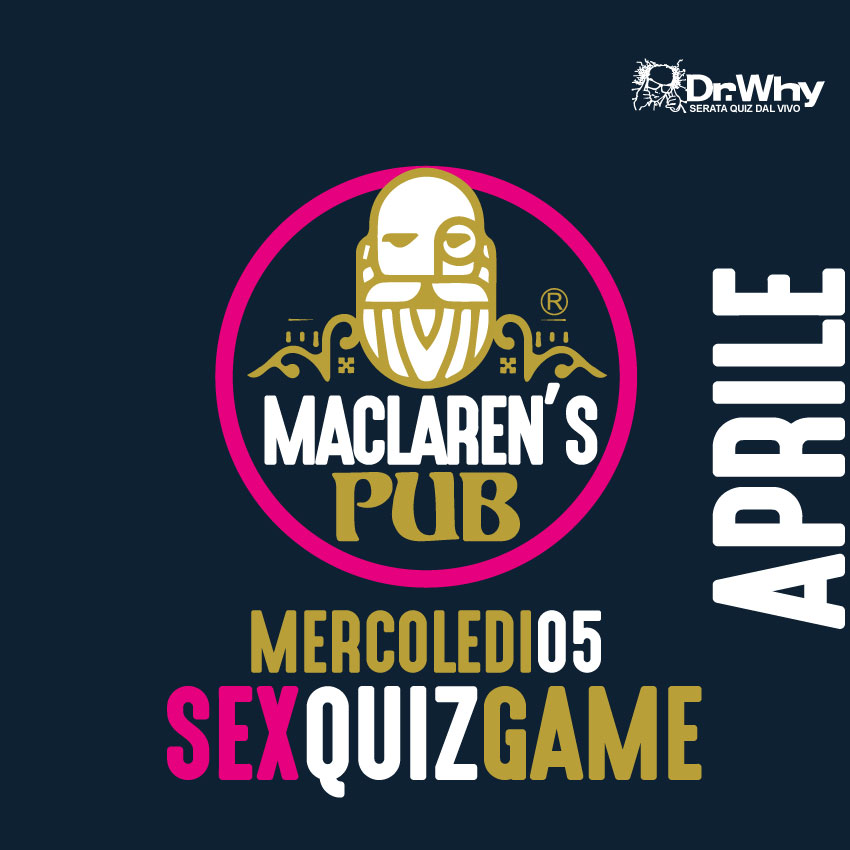 maclarenspubsa's tweet photo. Sei pronto per un nuovo SEX QUIZ GAME - domande piccanti?🌶️
💡Serata Maclaren's Pub, niente volgarità ma solamente tanta ironia e il simpatico divertimento targato Dr.Why!
📲Prenota subito https://t.co/6Fd54OobAM
#maclarenspub #salerno #birra #birreria #steakhouse #quiz #drwhy https://t.co/sNnpNQdAWV