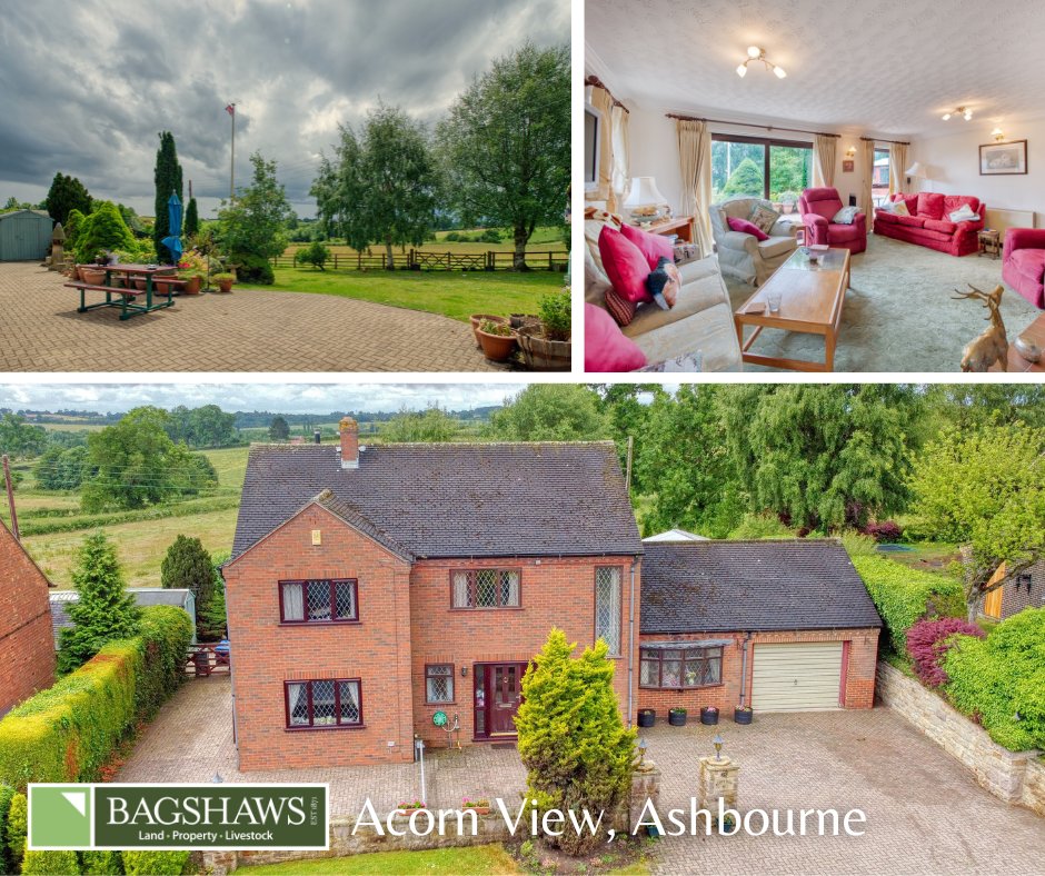 🏡 Property of the Week 📍 Acorn View, Ashbourne 3 bed detached property Backing onto open farmland Purpose built workshop and garage Opportunity for conversion subject to PP Guide Price: £650,000 For further details: bit.ly/3JZ1WVB Ashbourne office ☎ 01335 342201