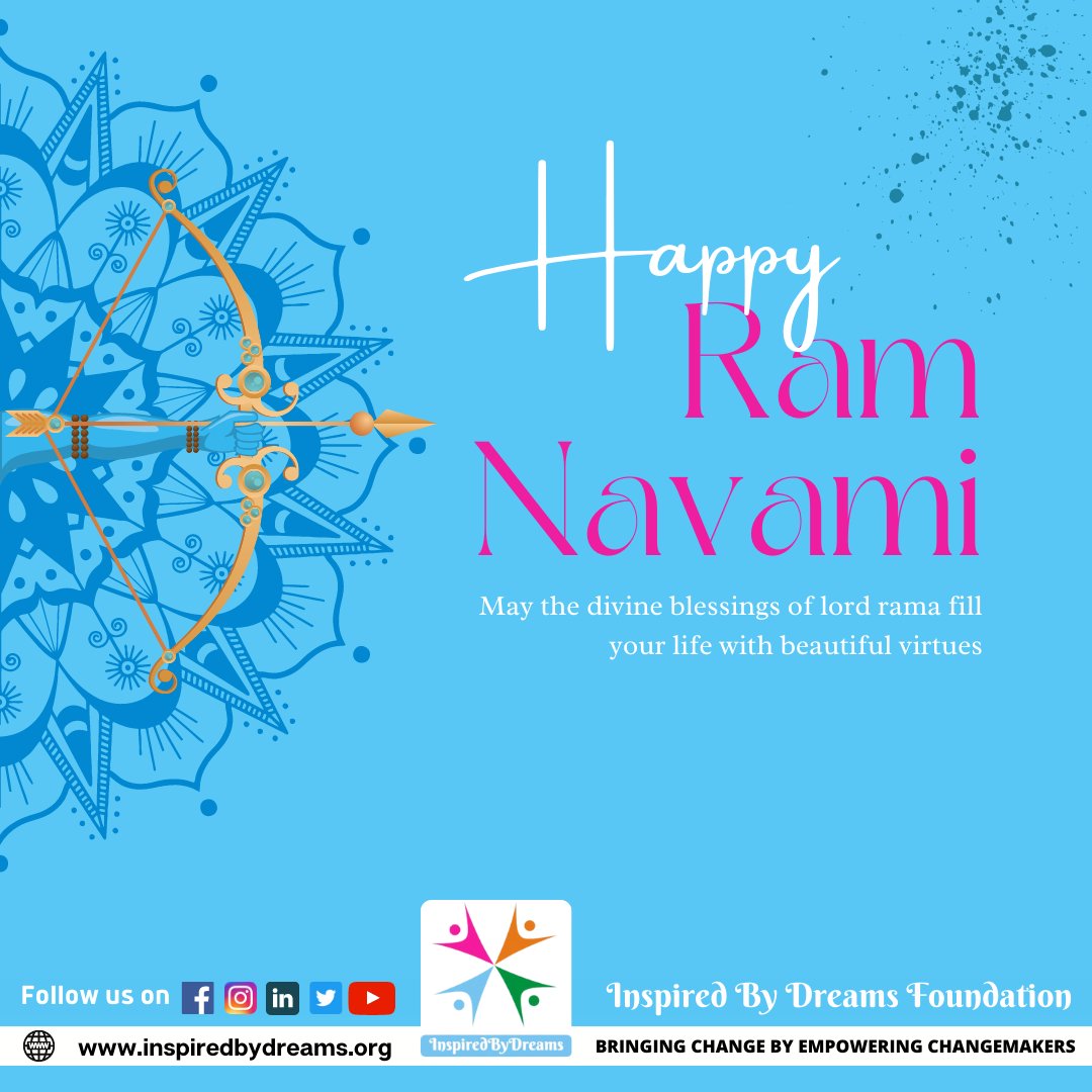 May the divine blessings of lord Rama fill your life with beautiful virtues

#ramnavmi