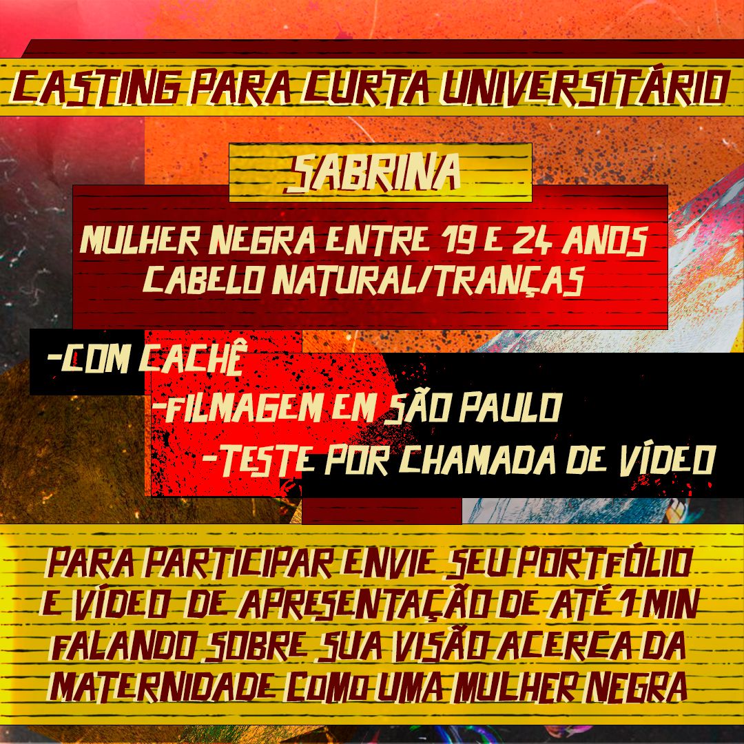 Maya_ou_Maia's tweet photo. Gente o curta que eu vou dirigir está procurando atores!

Se você conhece algum ator/atriz negra, envie esse tweet pra elu! Para mais informações sobre o projeto, acesse o nosso insta: seeunaotecontarcurta

#atornegro
#atriznegra #castingbrasil
#Casting

https://t.co/qQZnlf9tn5 https://t.co/hf1WW1K5Um
