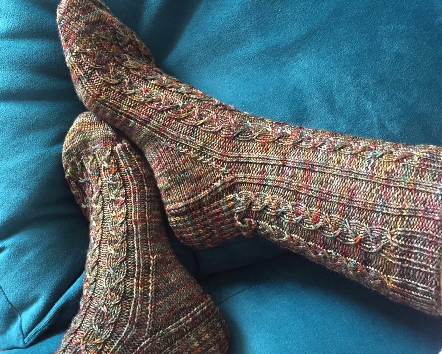 knitted socks